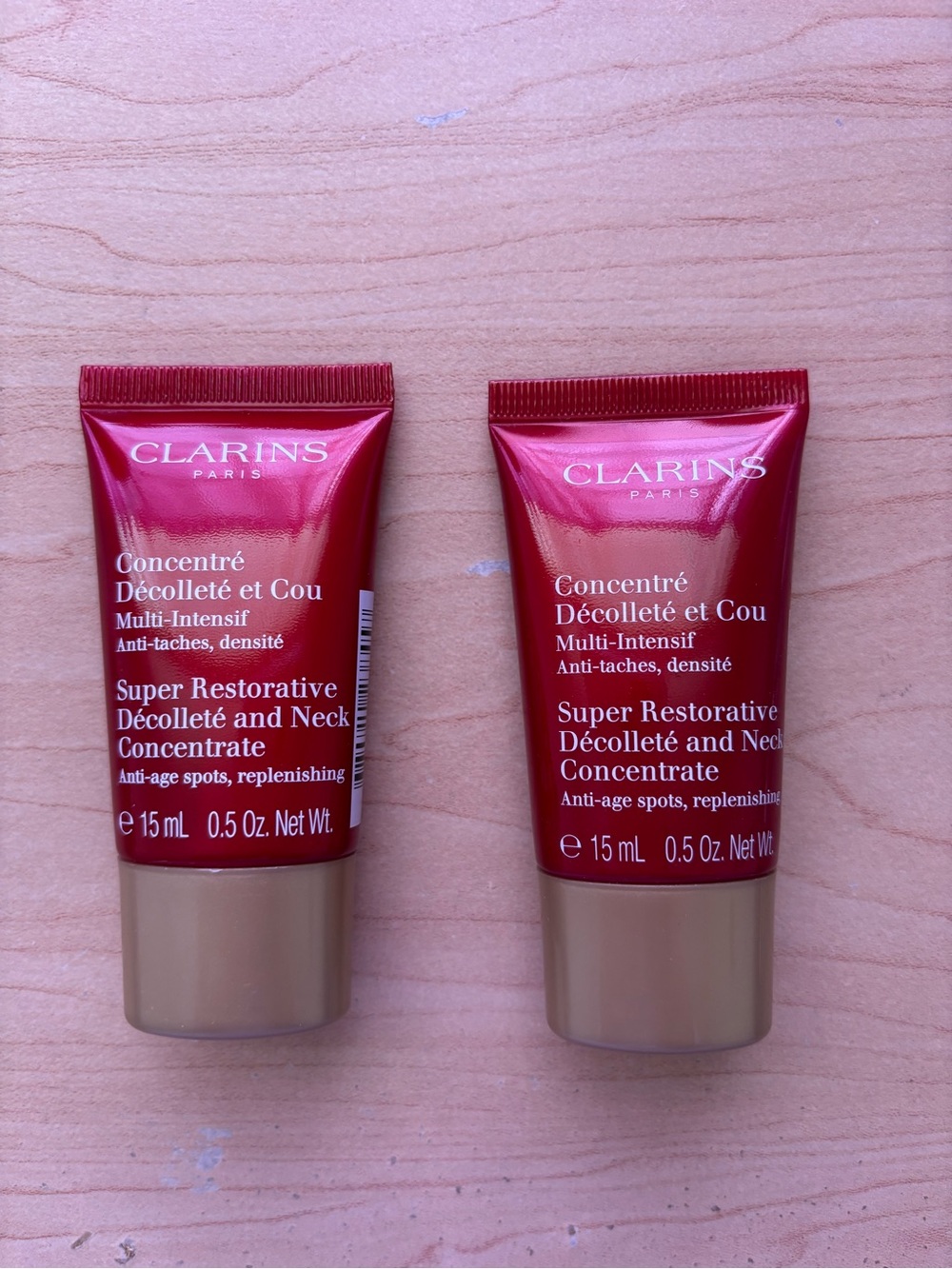 Clarins Super Restorative Décolleté and Neck Concentrate 15ml x 2